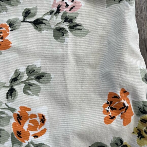 Citizens of Humanity Mandy High Waist Retro Slim Roll Up Floral Jeans - Size: 25 - Picture 12 of 14